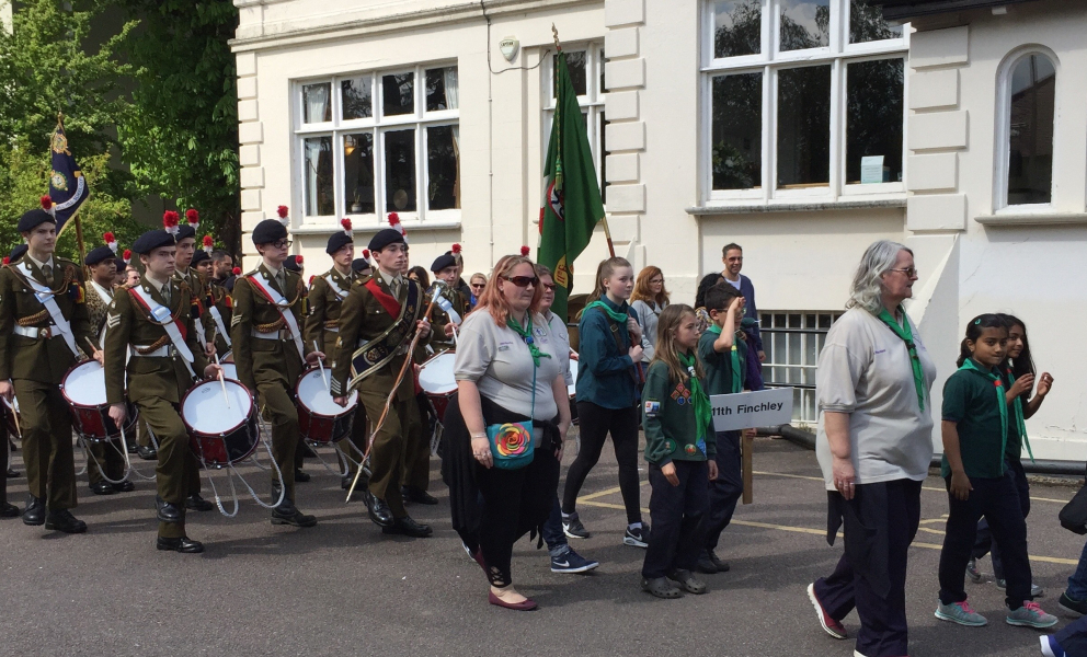 Scout parade Finchley