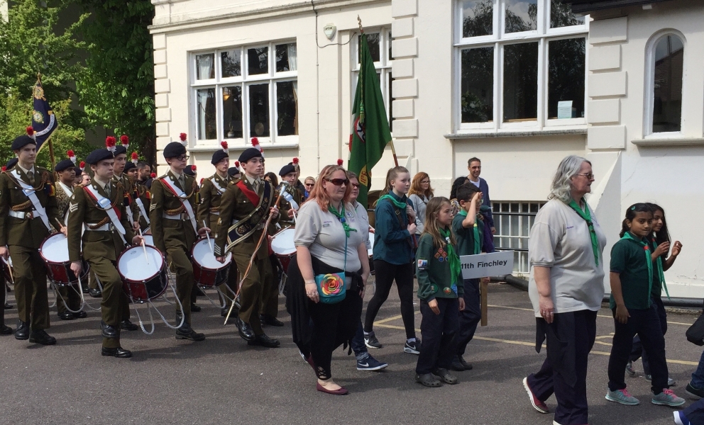 Scout parade Finchley