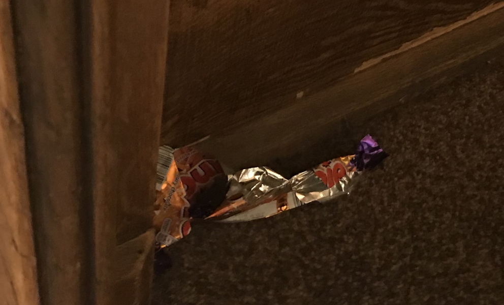 Crunchie wrapper dropped in Parliament
