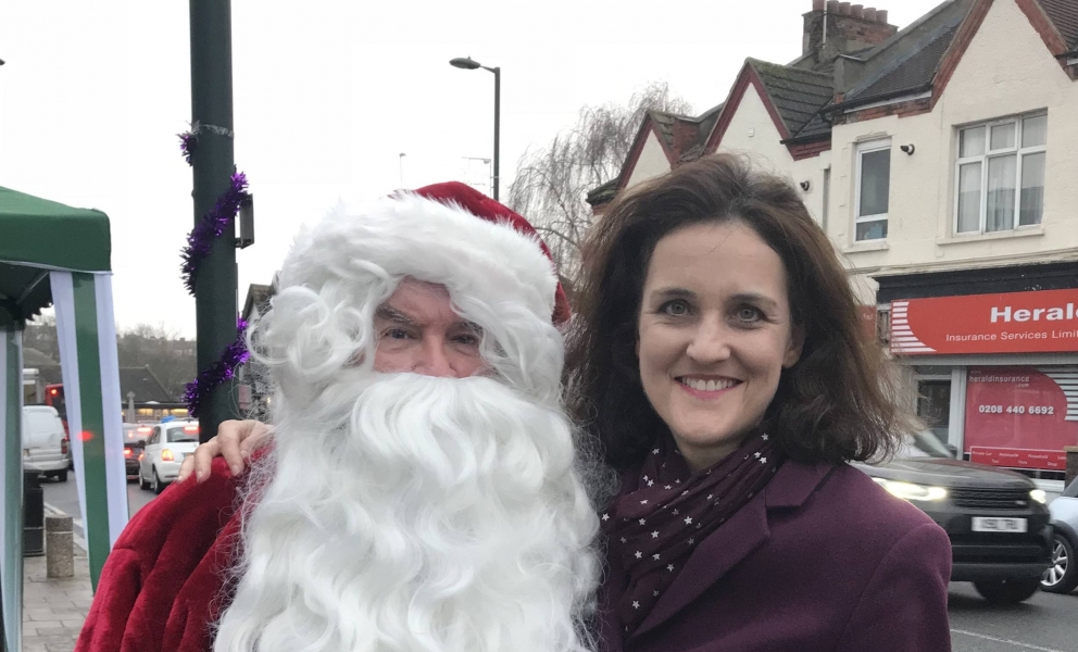 Theresa Villiers at East Barnet Christmas Fair