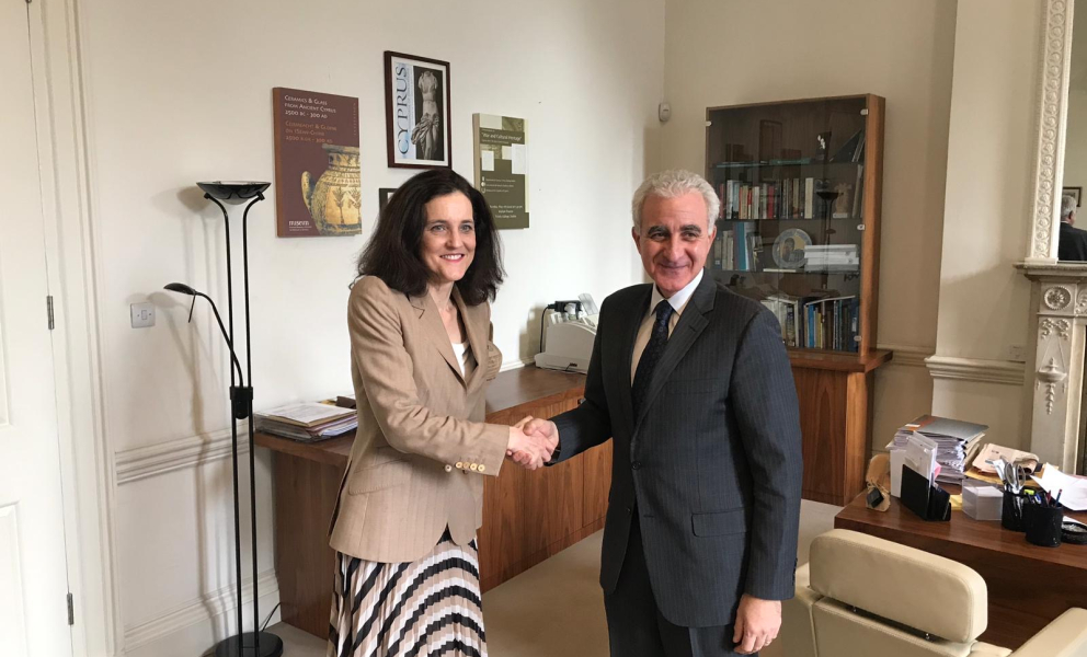 Theresa Villiers meets Cyprus High Commissioner
