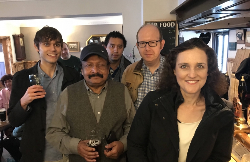 Theresa Villiers pub of the year