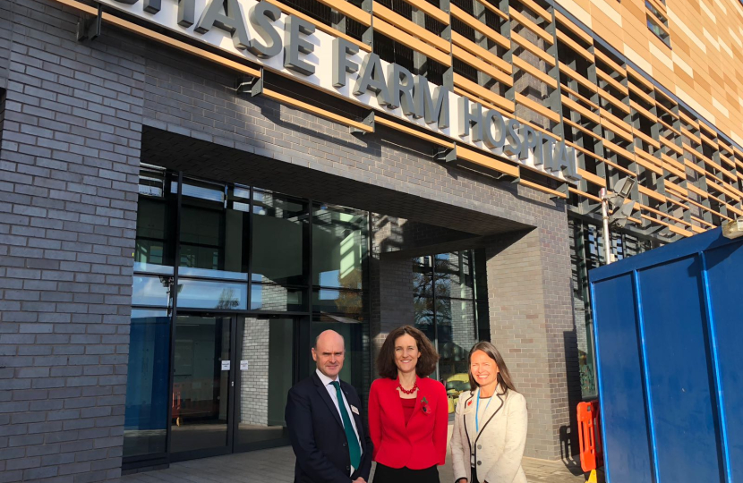 Theresa Villiers Chase farm 