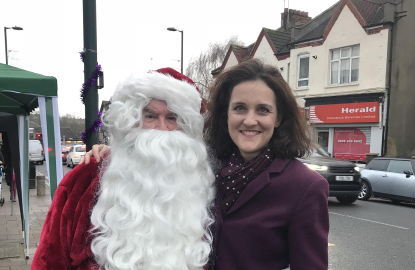 Theresa Villiers at East Barnet Christmas Fair