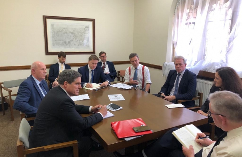 Theresa Villiers and backbench MPs meeting Michael Gove to discuss planning