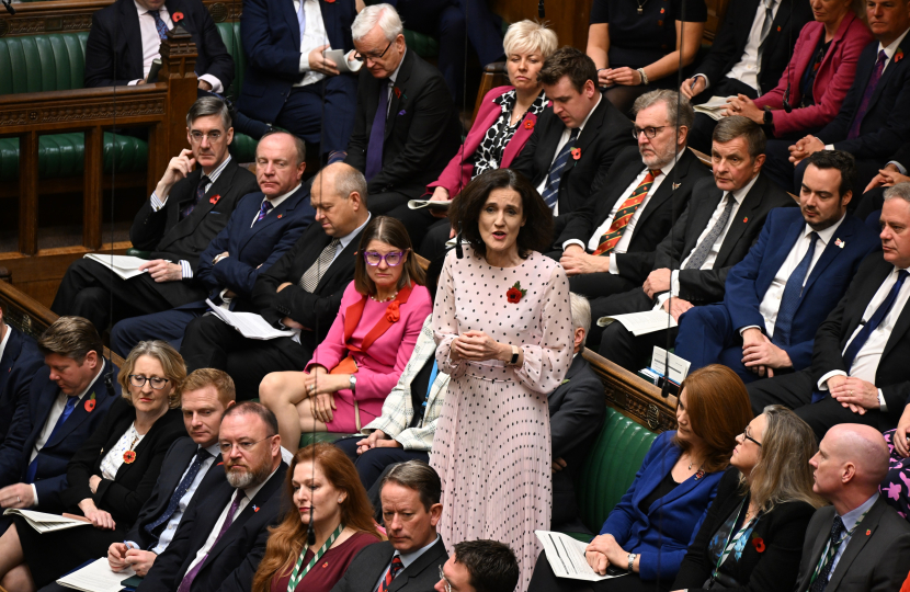 Theresa Villiers asking a PMQ