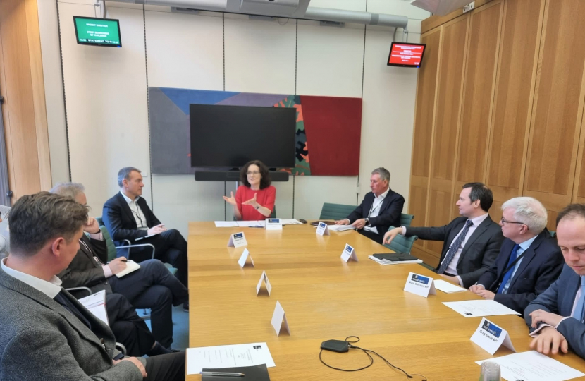 Theresa Villiers MP chairing the AGM of the APPG for Events