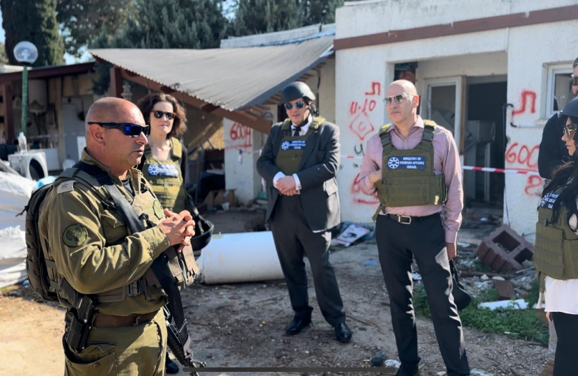 Visit to Kfar Aza site of Hamas terror attacks