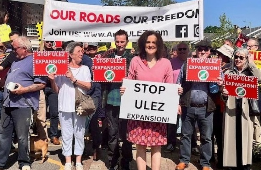 New Barnet protest against Ulez expansion organised by Theresa Villiers