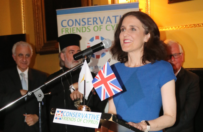 Theresa Villiers speaking on Cyprus in Parliament