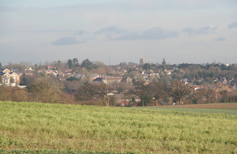 View from Barnet Gate Lane