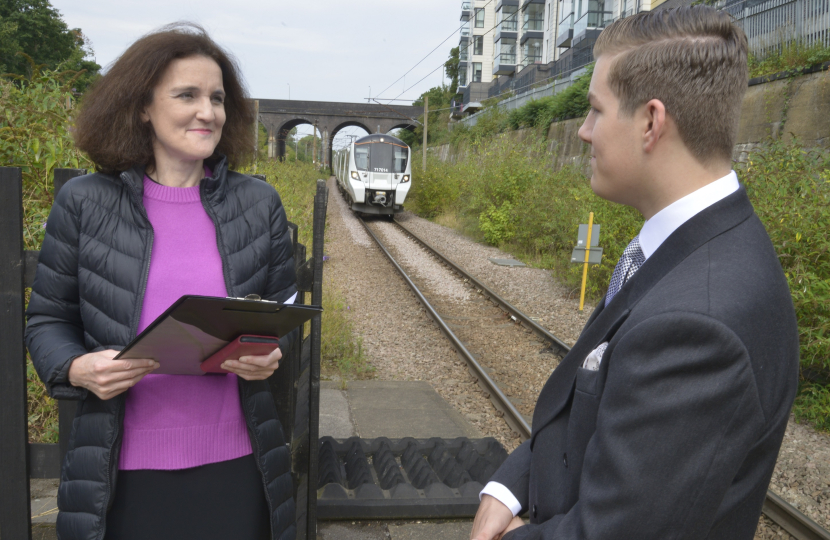 Theresa Villiers train station