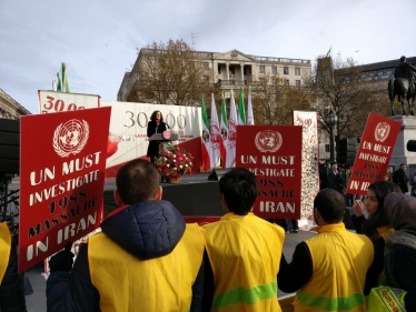 Villiers at Iran rally