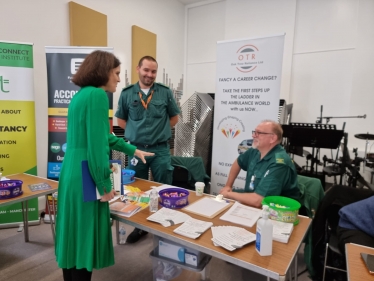 Theresa Villiers hosting a skills and apprenticeships fair