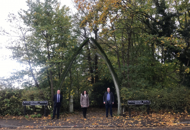 Theresa Villiers campaigning to save the fields at Whalebones