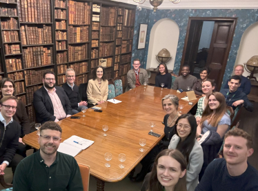 Theresa Villiers participates in academic seminar at University College, Oxford