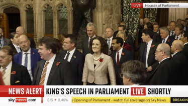 MPs taking part in procession at State Opening of Parliament