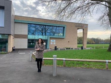 Theresa Villiers visiting New Barnet Leisure Centre