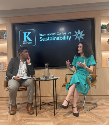 Dame Theresa Villiers at the International Centre for Sustainability