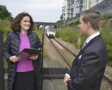 Theresa Villiers train station